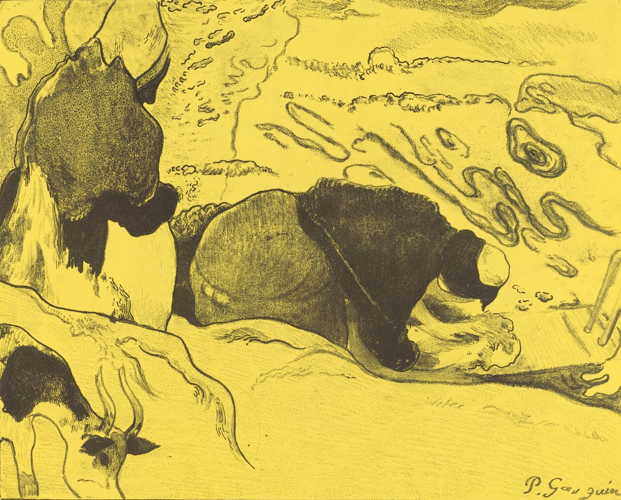 The Washerwomen The Washers, 1889 od Paul Gauguin