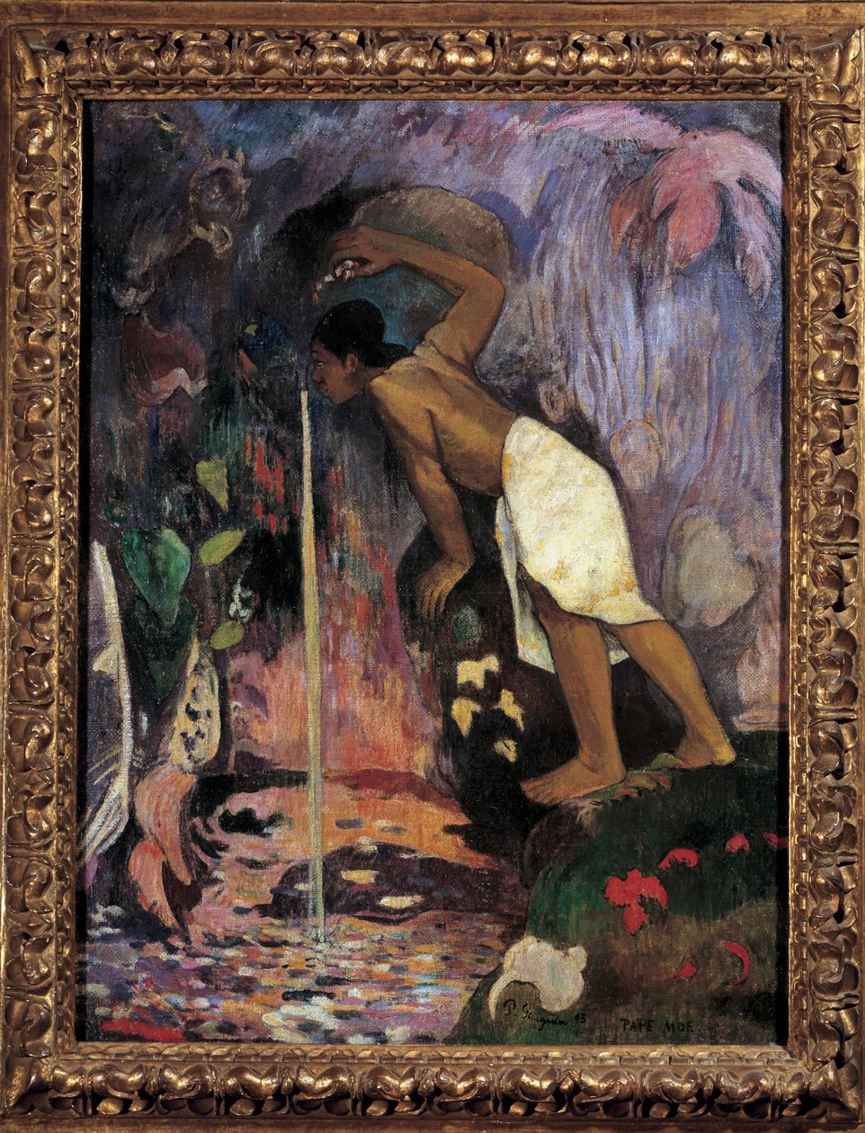 Obraz Tajemná voda (Papa Moe) od Paula Gauguina (1848-1903) 1893 Soukromá sbírka. od Paul Gauguin