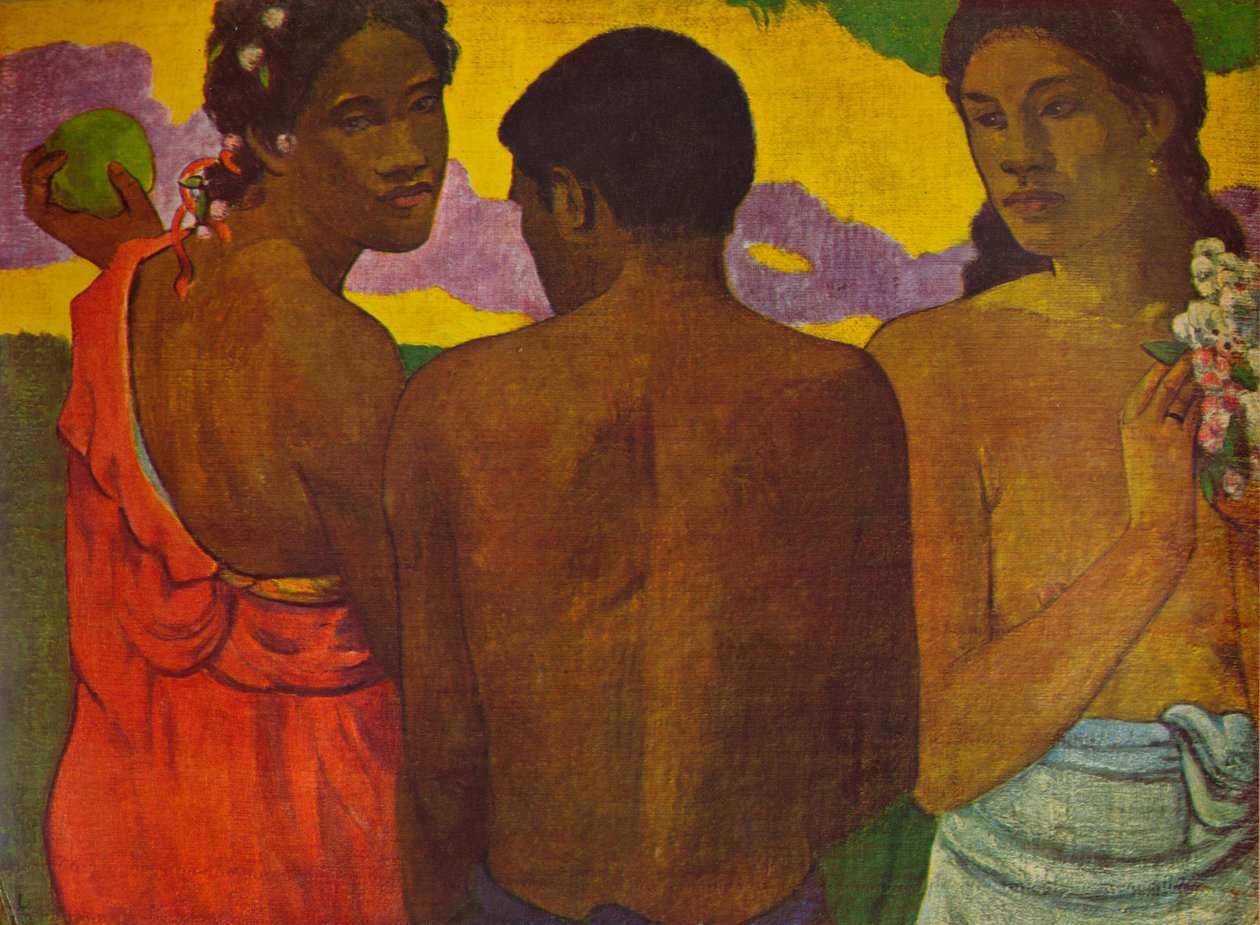 Tři Tahiťané, 1899 1935 od Paul Gauguin