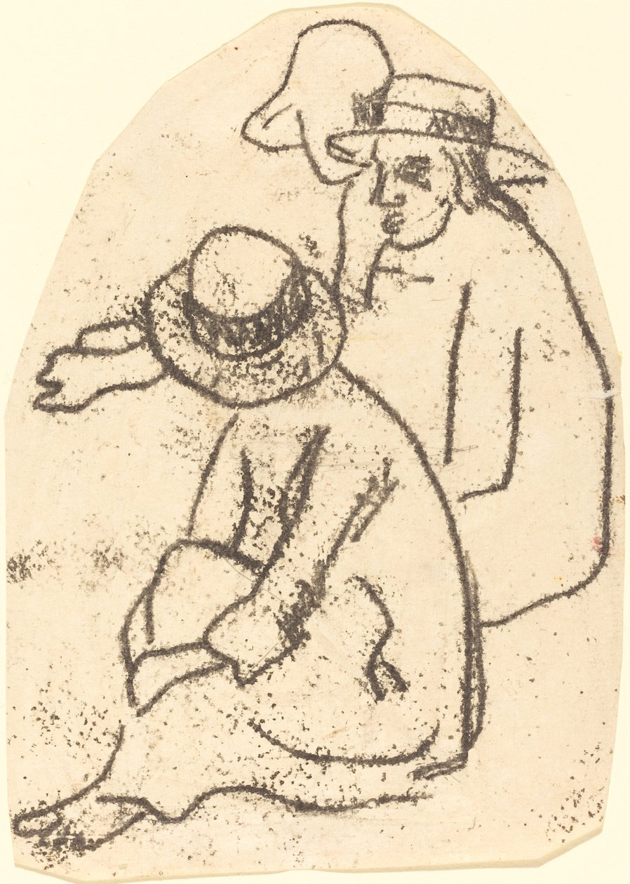 Studie tří Tahiťanů pro The Sister of Charity, 18991902. od Paul Gauguin