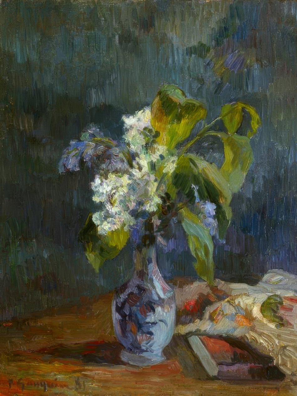 Váza s květinami od Paul Gauguin
