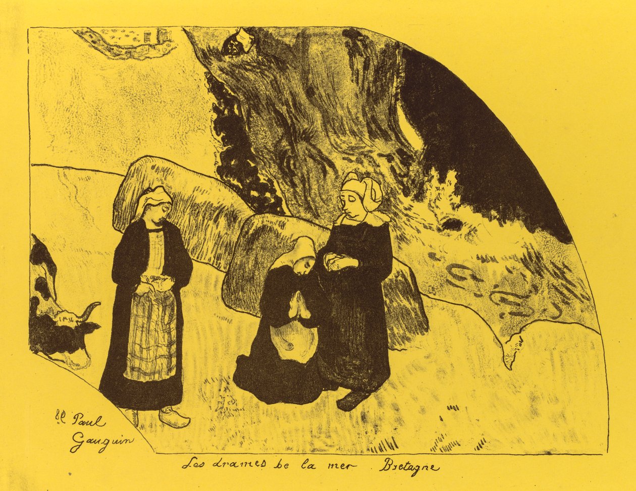 Suita Volpini: Dramata moře: Bretaň od Paul Gauguin