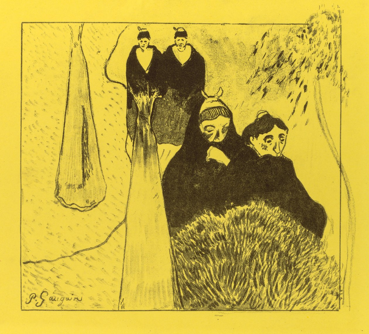 Volpini Suite: Staré ženy z Arles Les Vieilles Filles [Arles], 1889. od Paul Gauguin