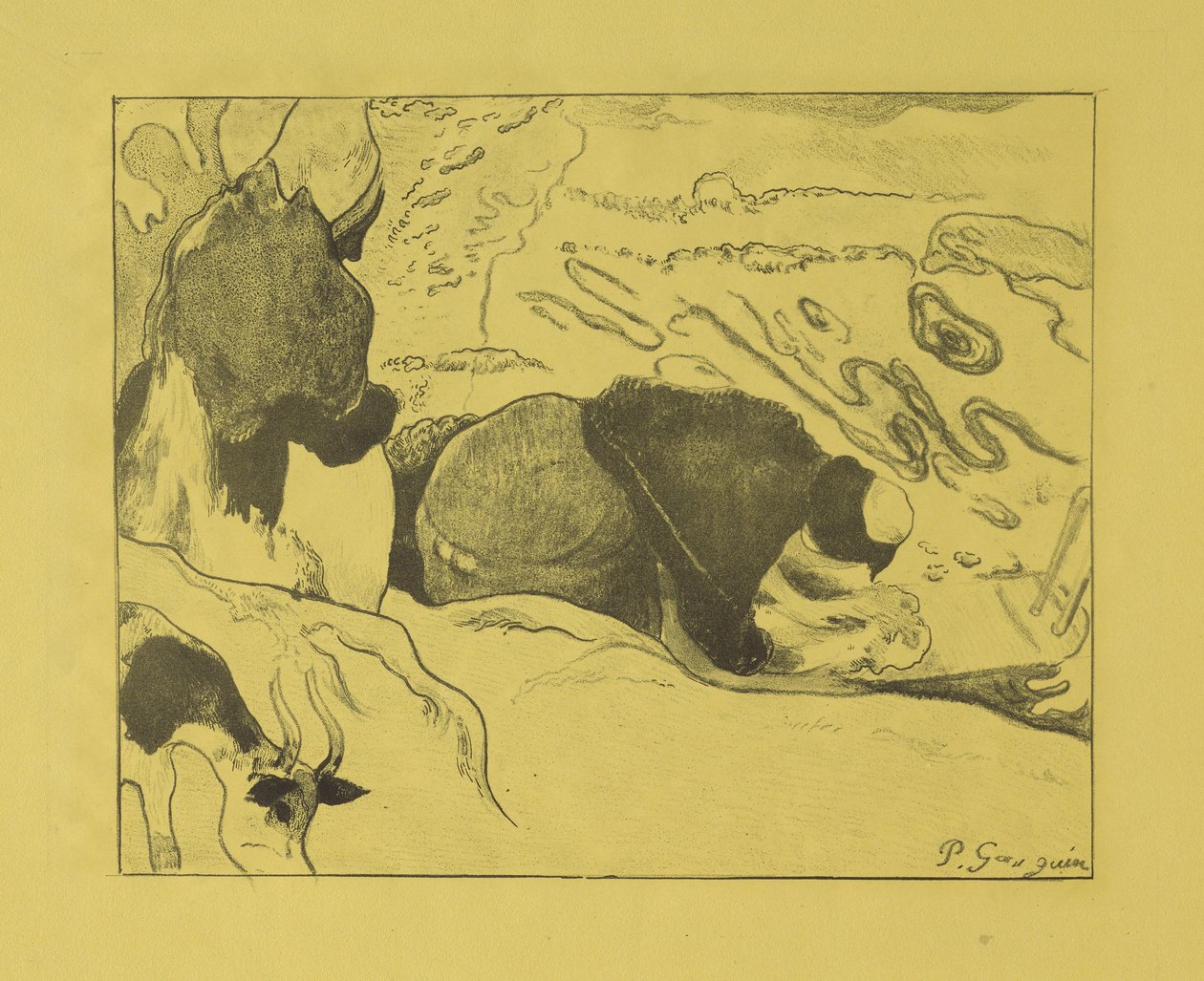 Pračky, 1889 od Paul Gauguin