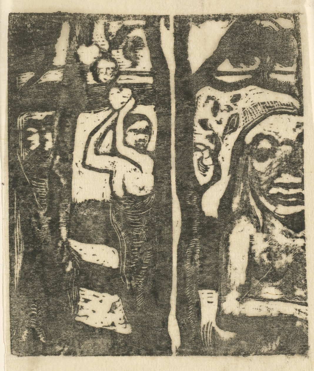 Žena sbírající ovoce a divoch Žena sbírající ovoce a oviri, 18941895. od Paul Gauguin
