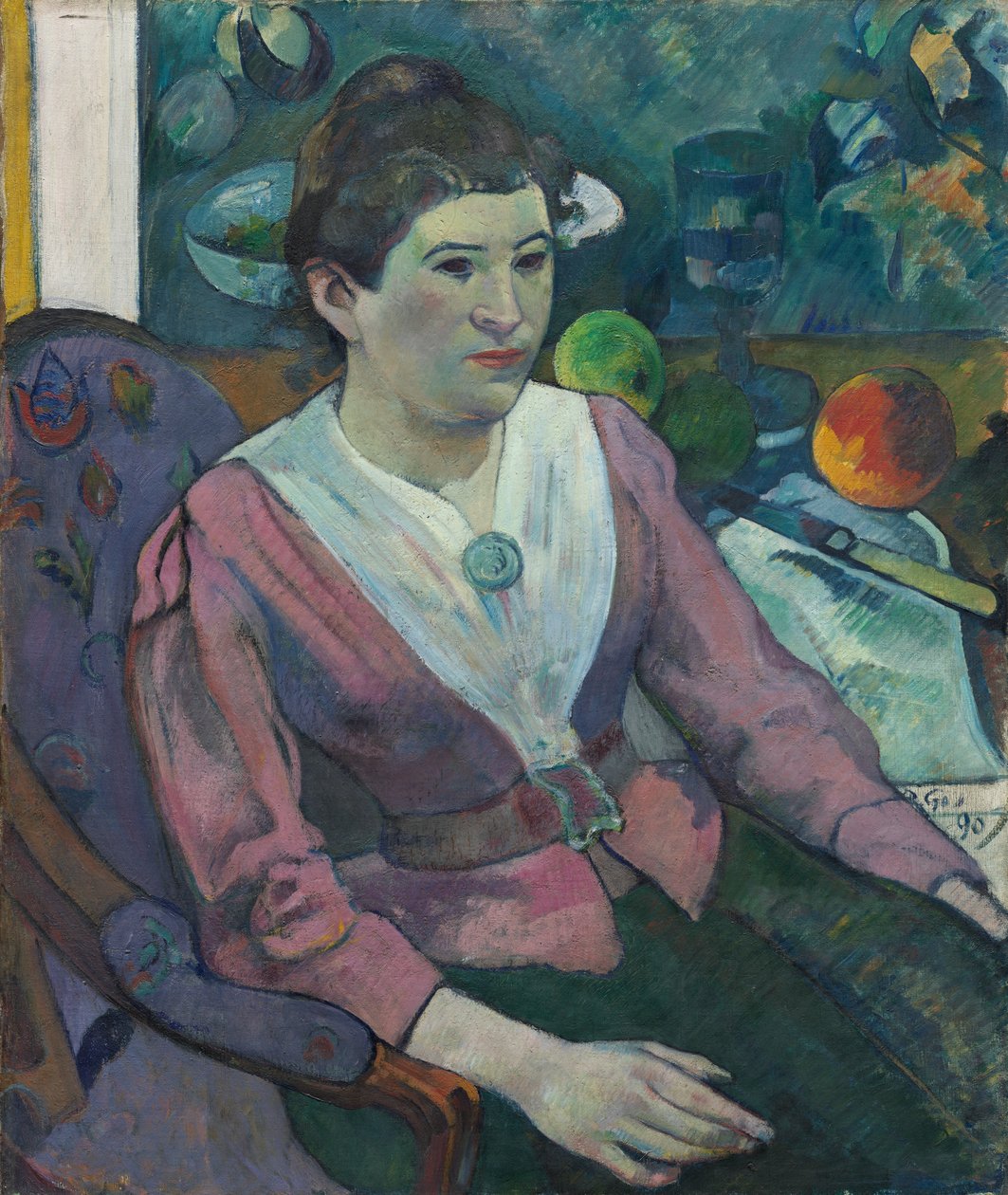 Žena před zátiším, Cézanne od Paul Gauguin