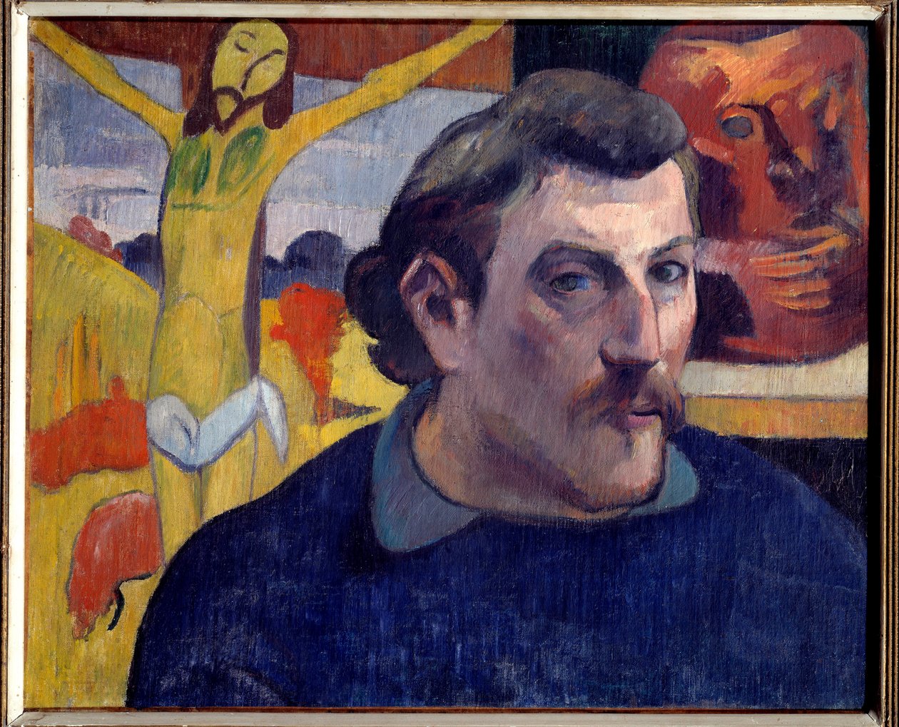 Autoportrét žlutého Krista. Obraz Paula Gauguina (1848-1903) od Paul Gauguin