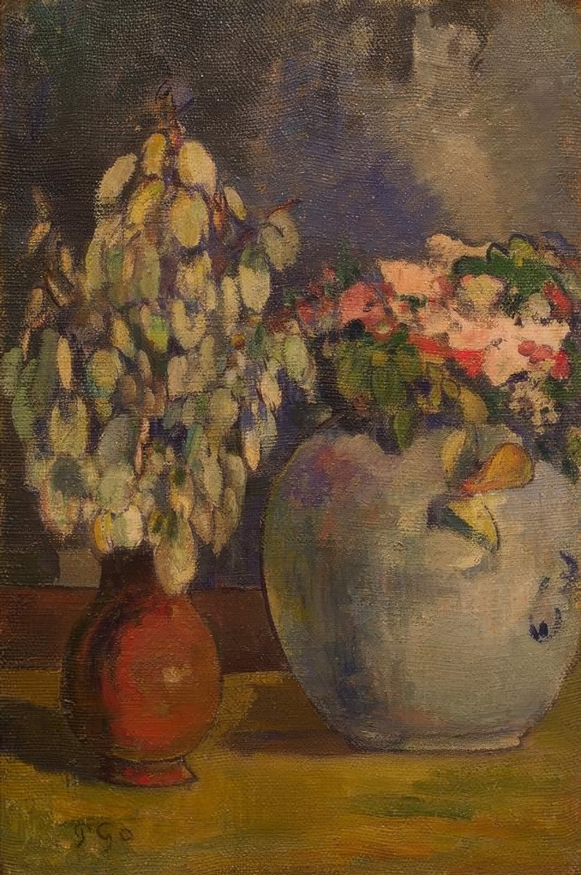 Dvě květinové vázy od Paul Gauguin