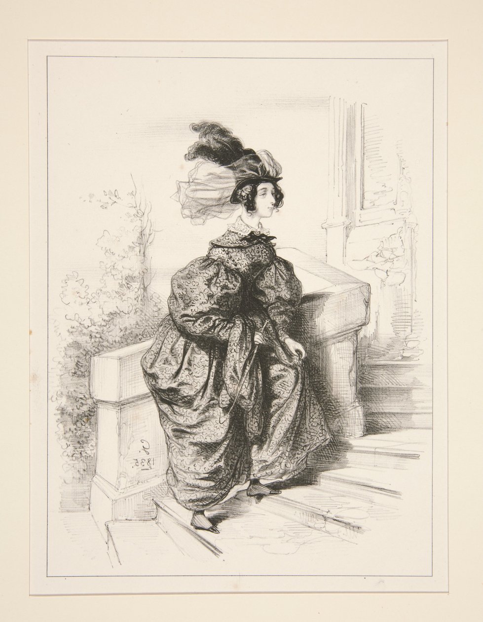 (AMAZONE.) od Paul Gavarni