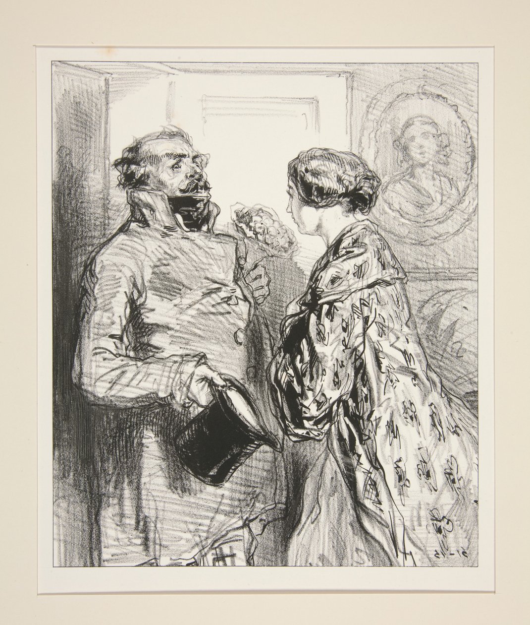 (LE BOUQUET.) od Paul Gavarni