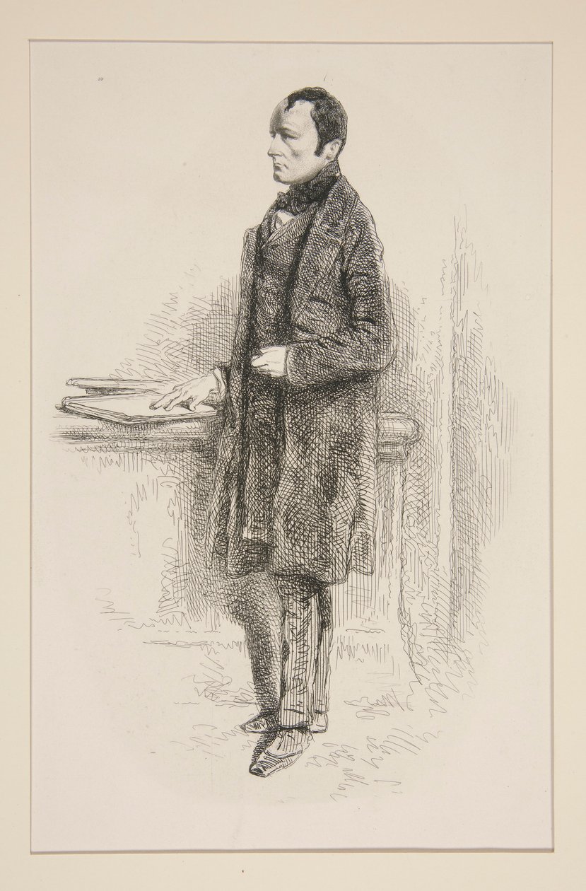 (PAUL DELAROCHE.) od Paul Gavarni