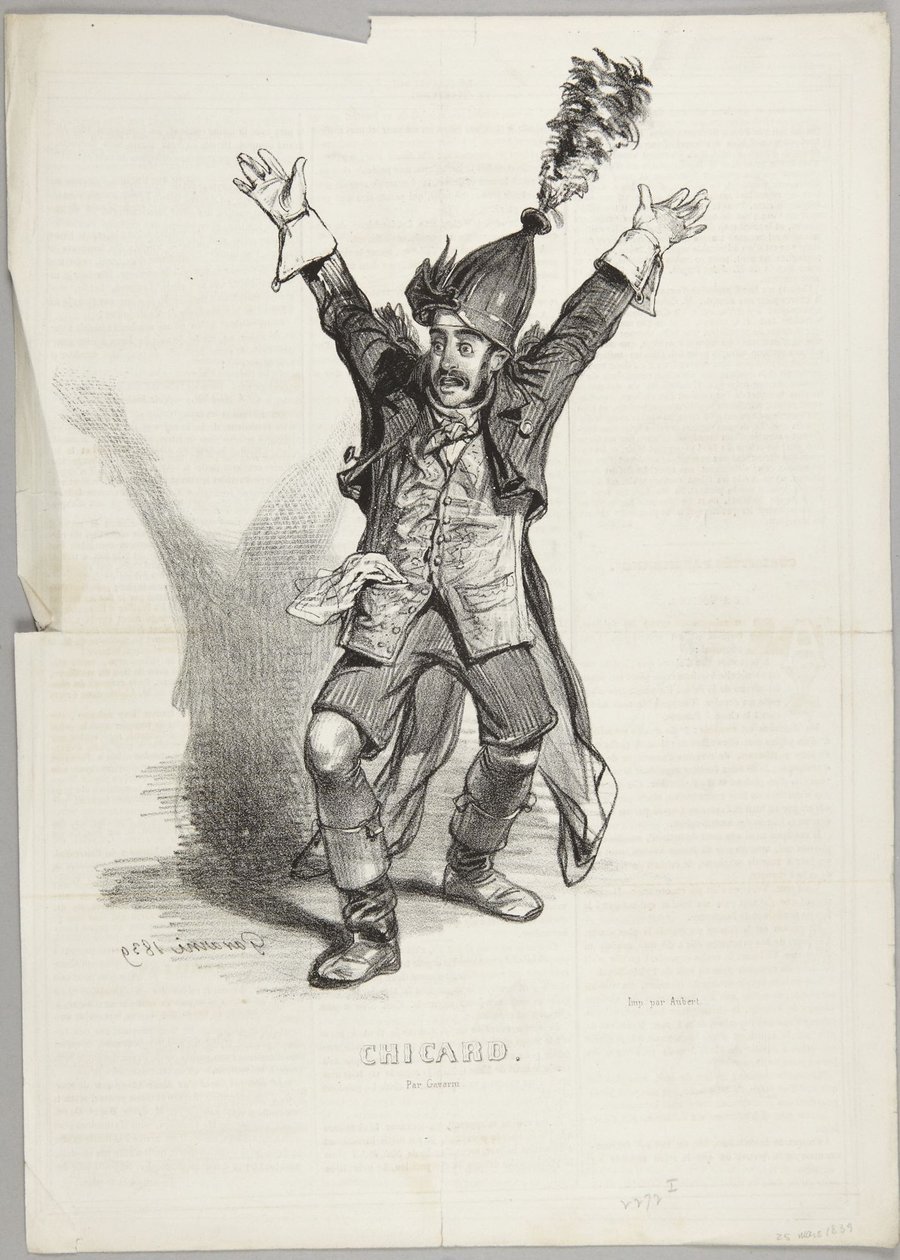 Č. 1 ze série: „Souvenirs Du Bal Chicard“ od Paul Gavarni