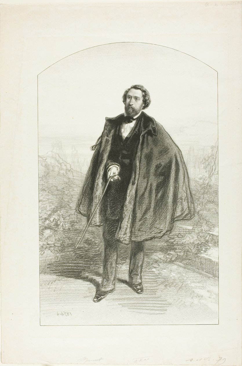 Alfred de Musset od Paul Gavarni