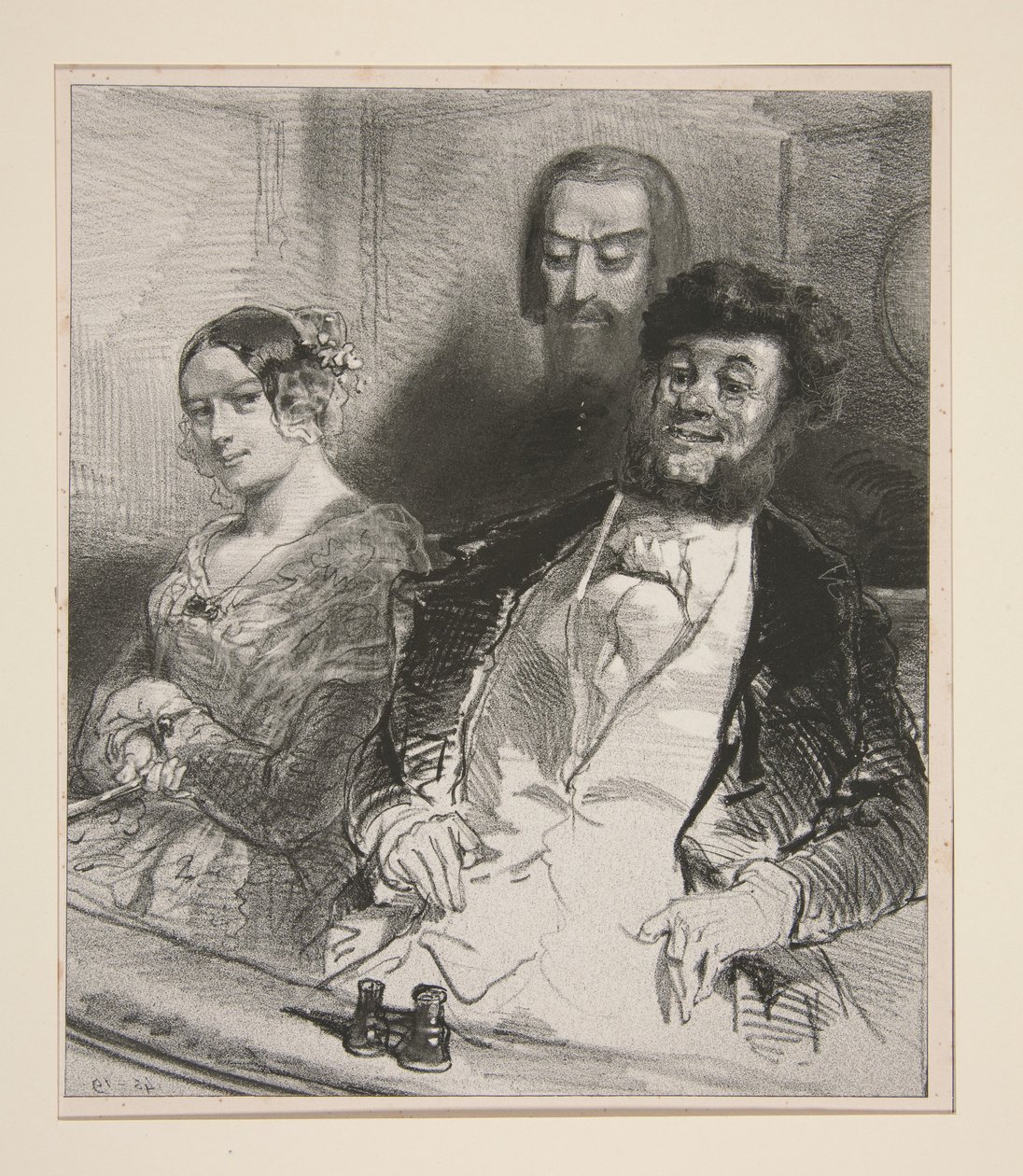 V Théâtre-Français... od Paul Gavarni
