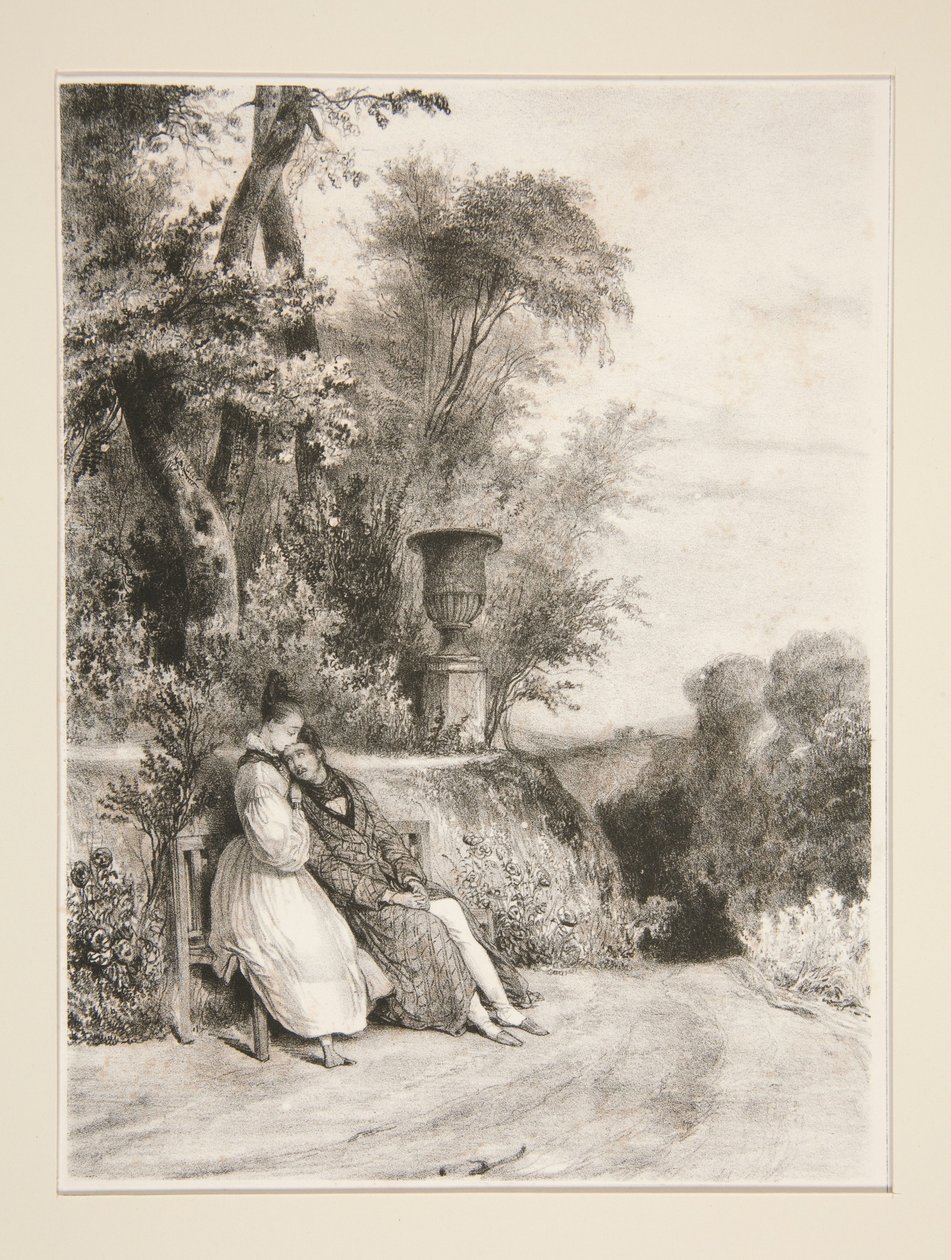 Před smrtí. (Od Madame Constance Aubert.) od Paul Gavarni