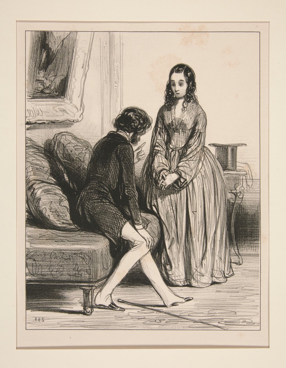 Poslouchejte, Juliette! Bourdin mi všechno řekl... od Paul Gavarni