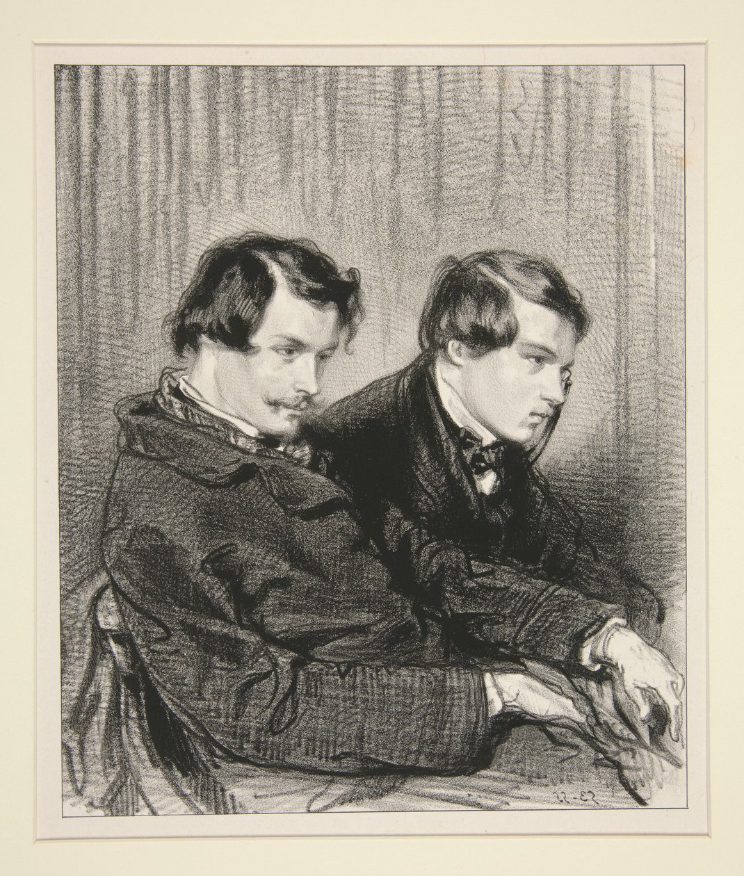 Edmond a Jules de Goncourt od Paul Gavarni