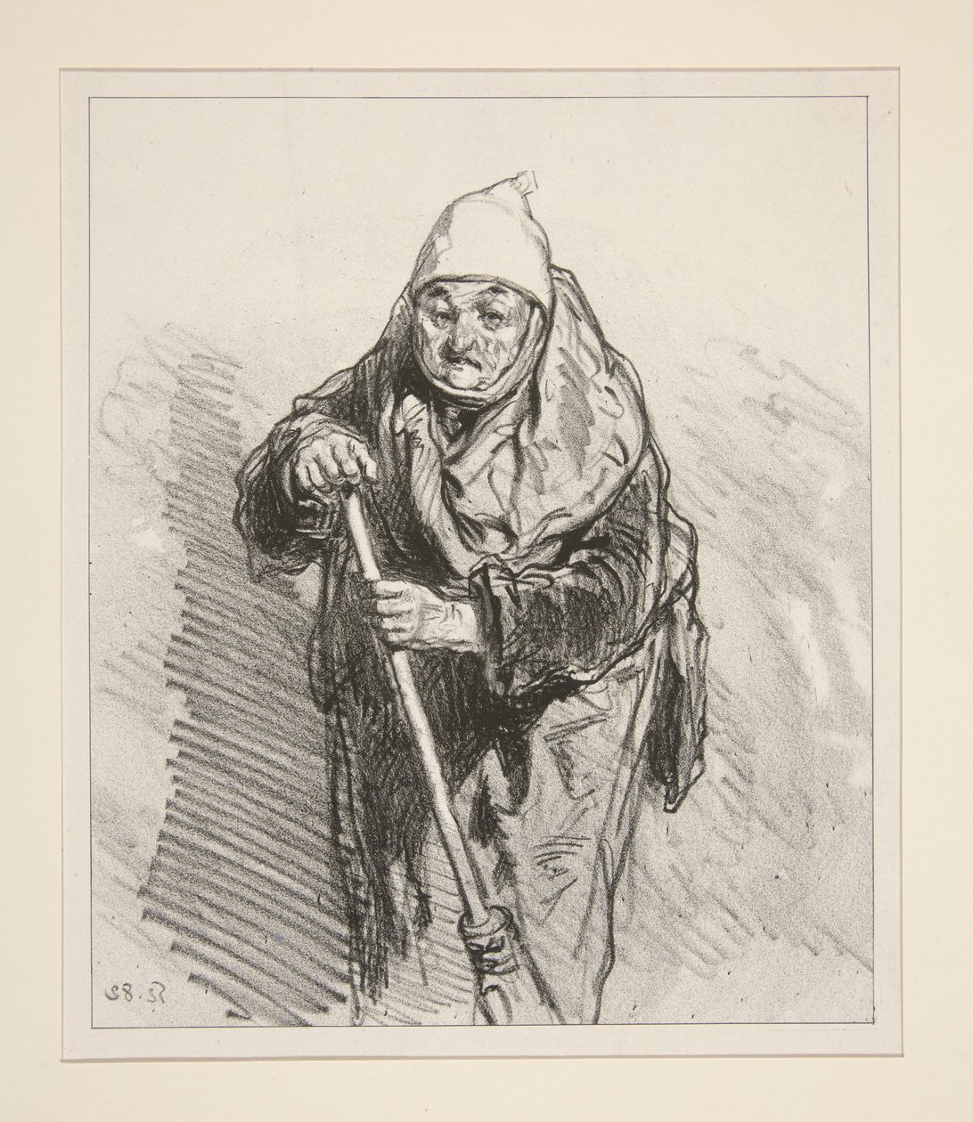 Hrála Zaïre. od Paul Gavarni
