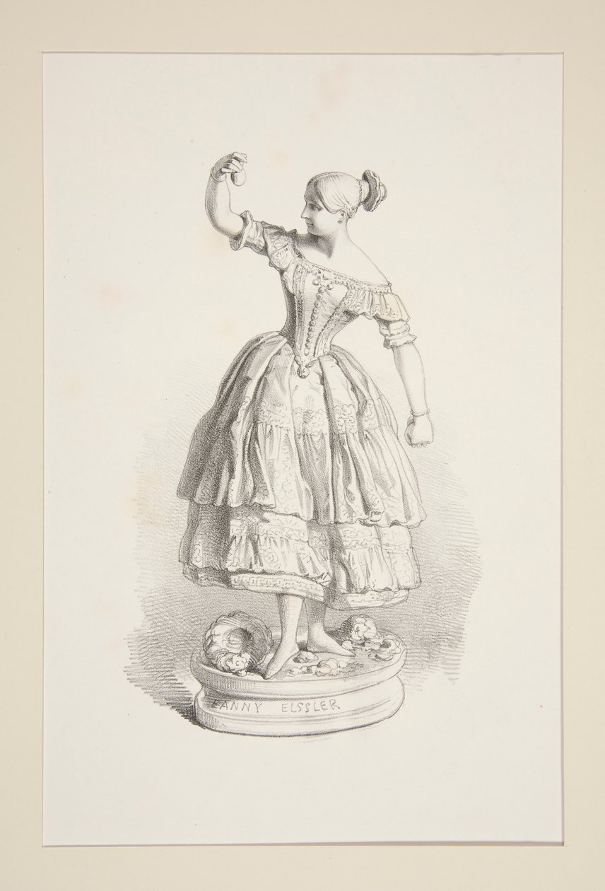 Fanny Elsslerová. od Paul Gavarni