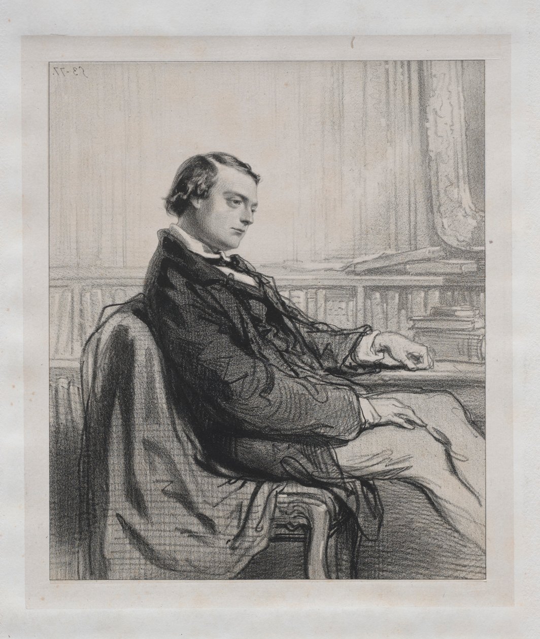 Gentlemen of the Press: Théodore de Banville, 1853. od Paul Gavarni