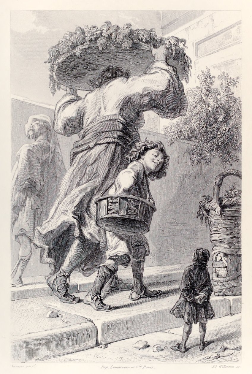 Gulliver a Lord Rudrud, z francouzského vydání Gulliver