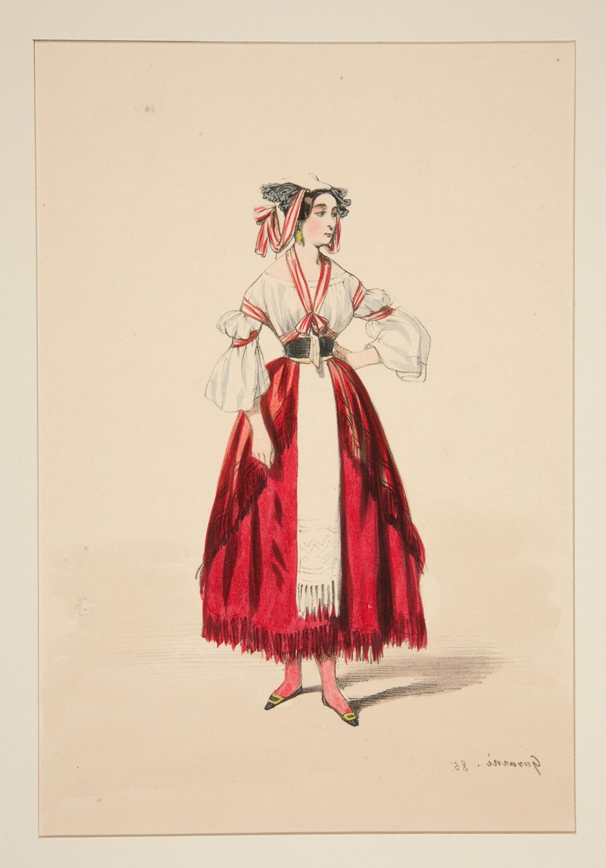 ITALIENISCHE. Wollkleid,... od Paul Gavarni