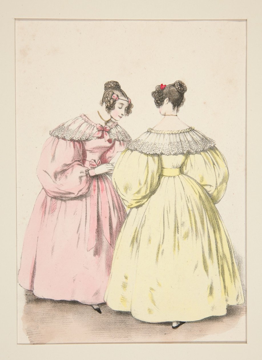 LEDEN 1836. – Šaty z gázy ve stylu „princesse“,... od Paul Gavarni