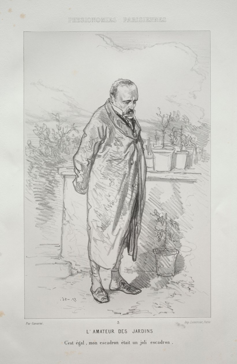 LAmateur des Jardins. od Paul Gavarni