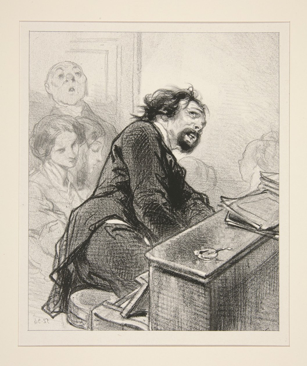 Bouře. od Paul Gavarni