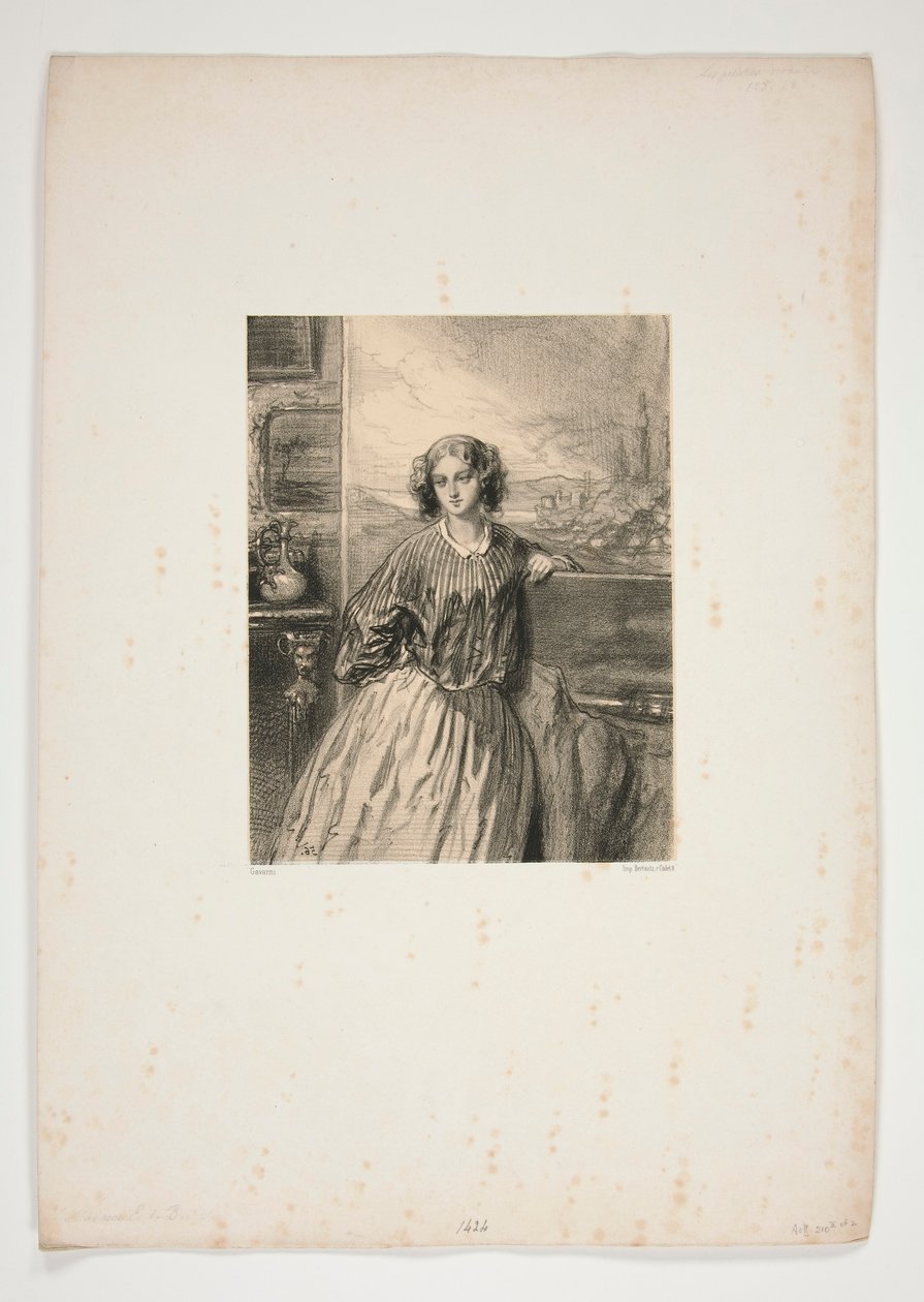 Umělkyně / Madame E. de B od Paul Gavarni