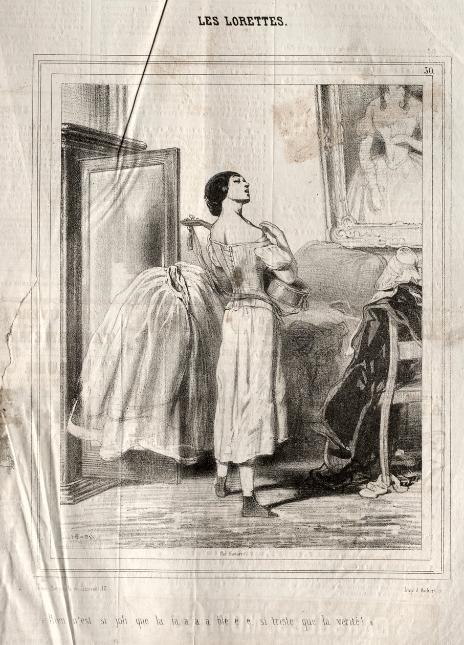 Les Lorettes, 1842. od Paul Gavarni