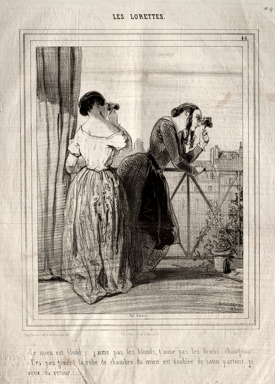 Lorety, 1842. od Paul Gavarni
