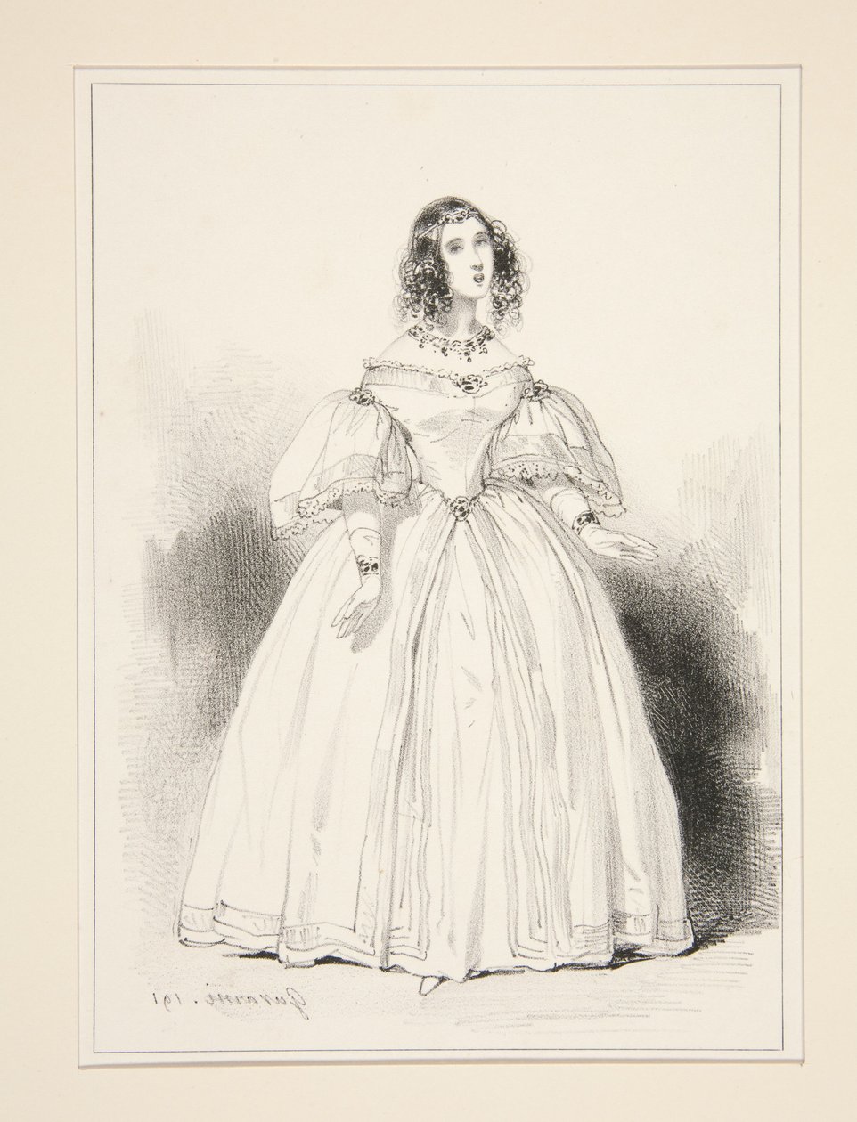 Paní Anna Thillon od Paul Gavarni