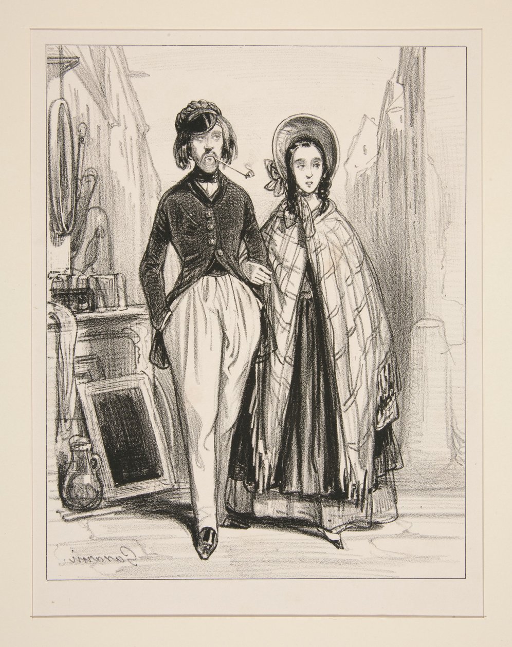 Monsieur a Madame Ernestovi... od Paul Gavarni