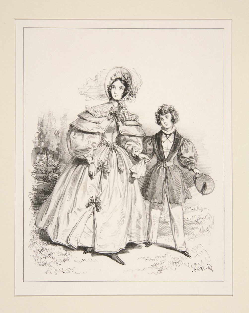 RANNÍ NÉGLIGÉ. 1835. od Paul Gavarni