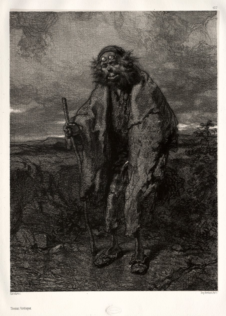 Staří a moderní umělci: Thomas Vireloque. od Paul Gavarni