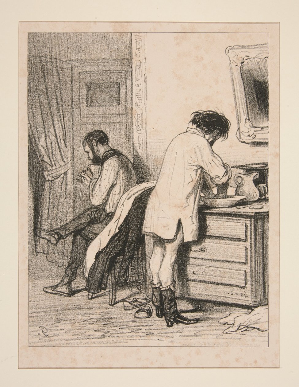 Orestés a Pyladés by byli rádi zemřeli jeden za druhého... od Paul Gavarni
