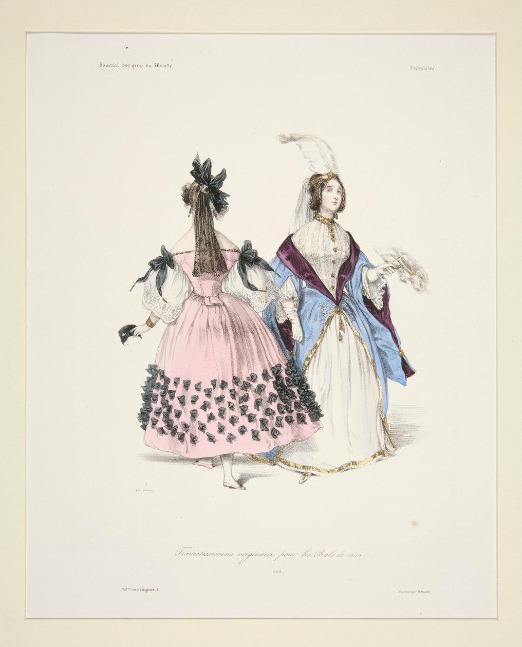 ORIGINÁLNÍ TRAVESTISSEMENS (sic) pro plesy 1834. 5. a 6. od Paul Gavarni
