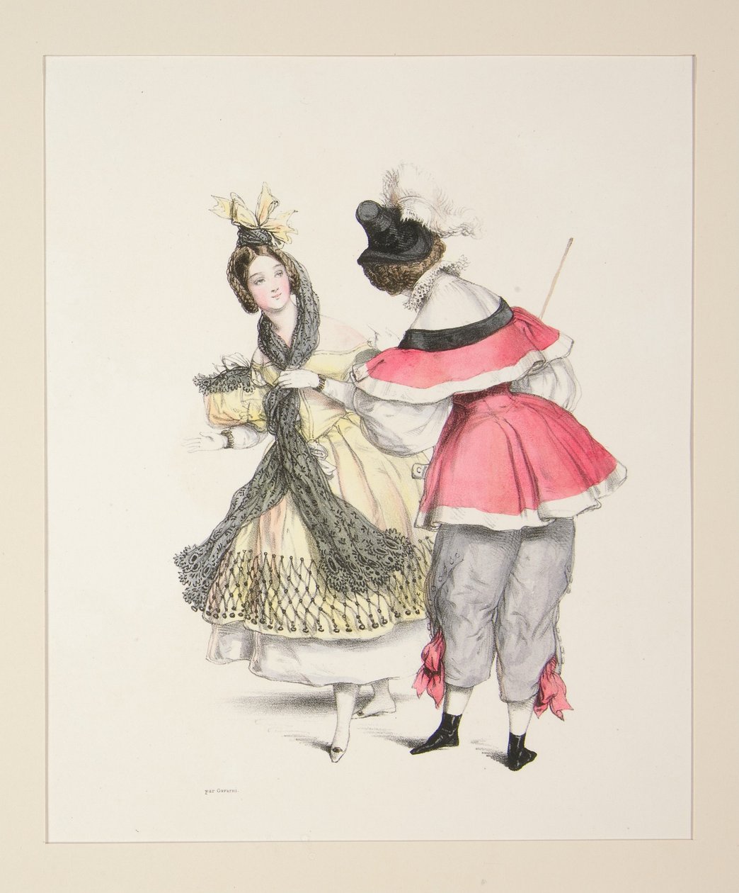 PŮVODNÍ PŘEVLEKY pro bály roku 1834. Č. 3 a 4. od Paul Gavarni
