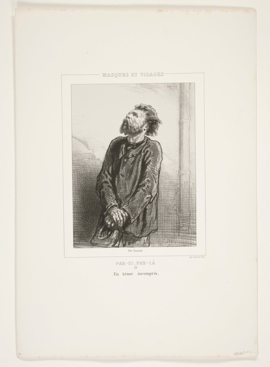 Nepochopený tenor. od Paul Gavarni