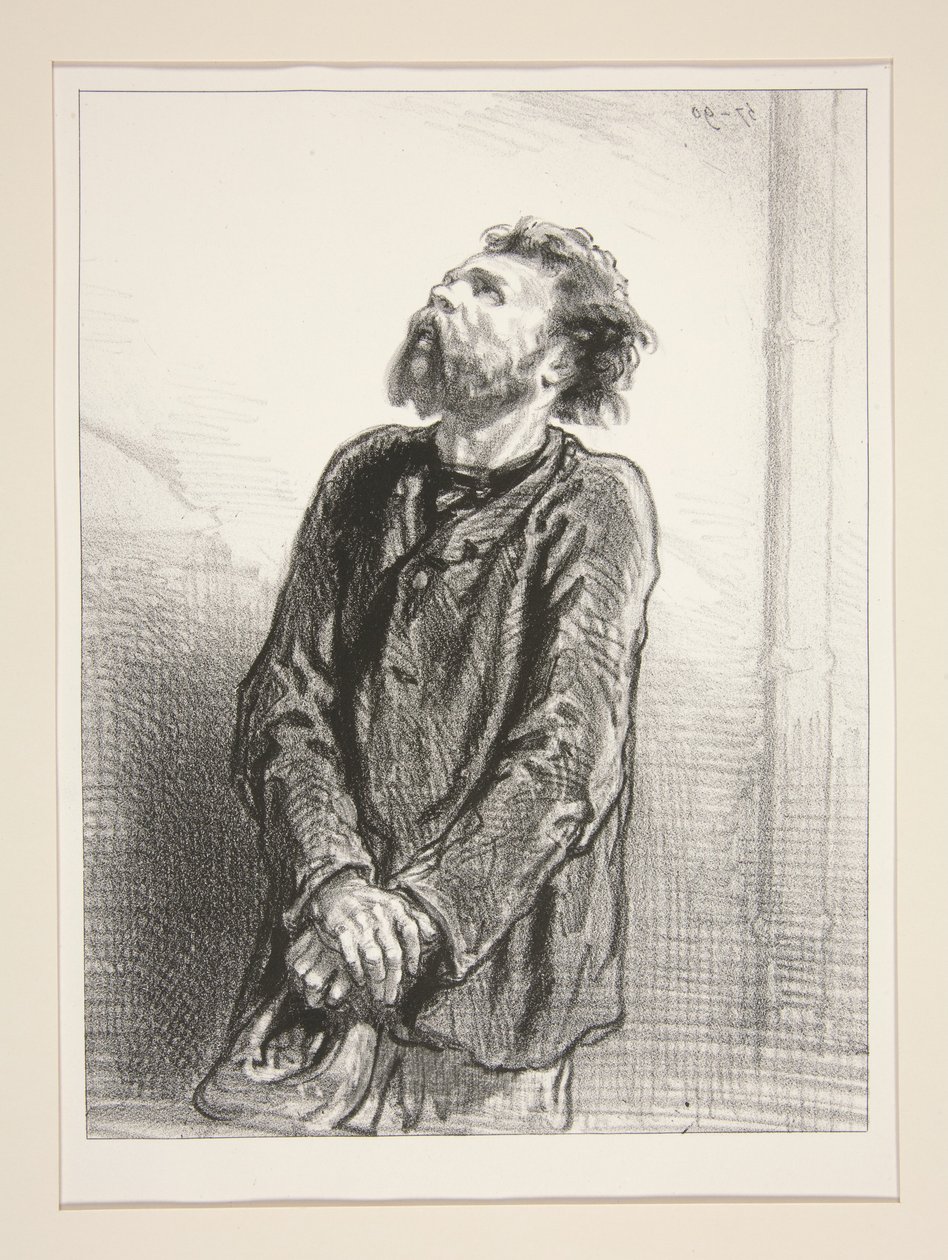 Nepochopený tenorista. od Paul Gavarni