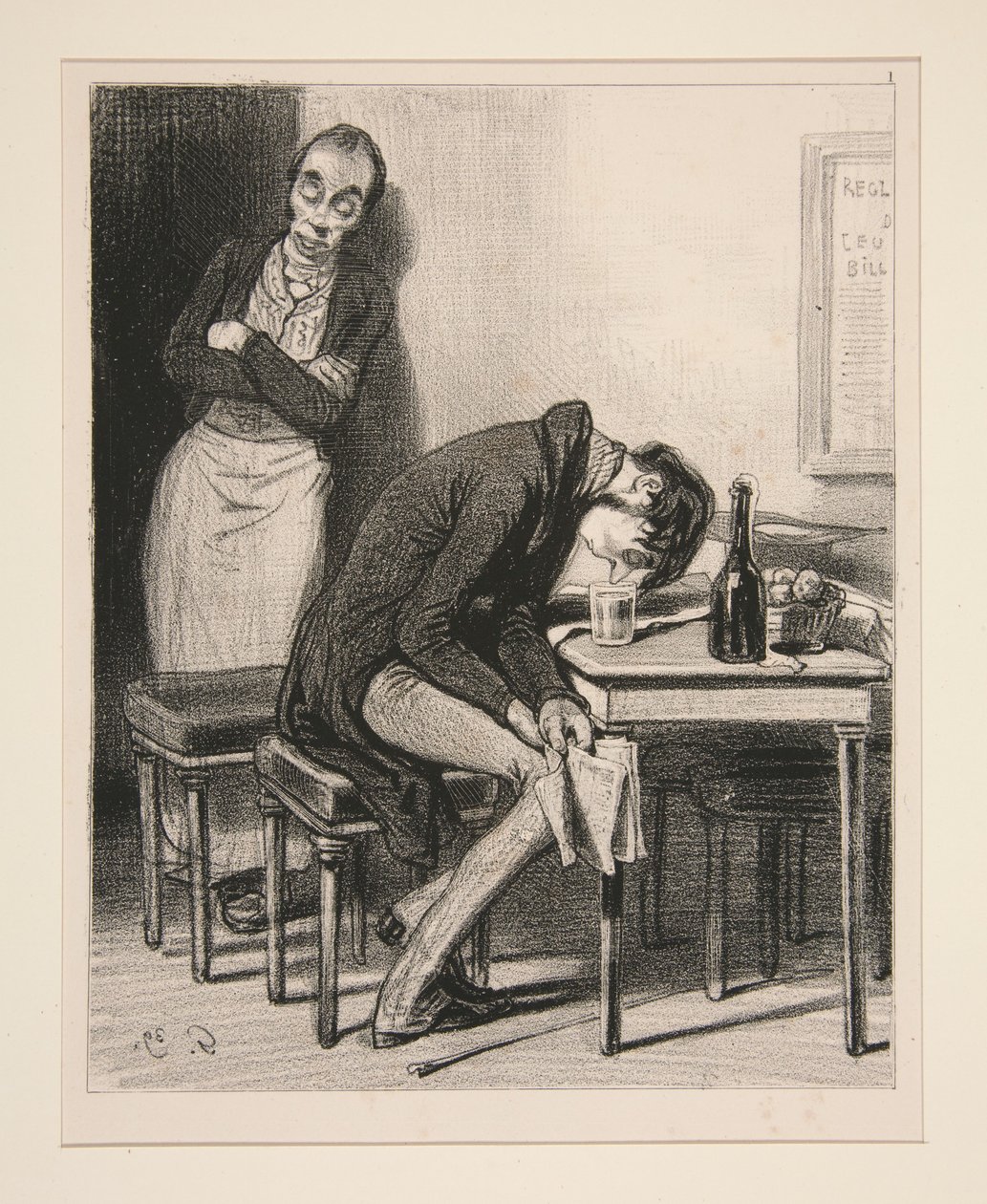 „Potřetí mi už neunikla a domníval jsem se, že mi bylo odpuštěno...“ od Paul Gavarni