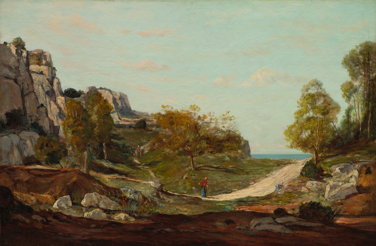 Krajina v Saint-André, poblíž Marseille od Paul Guigou