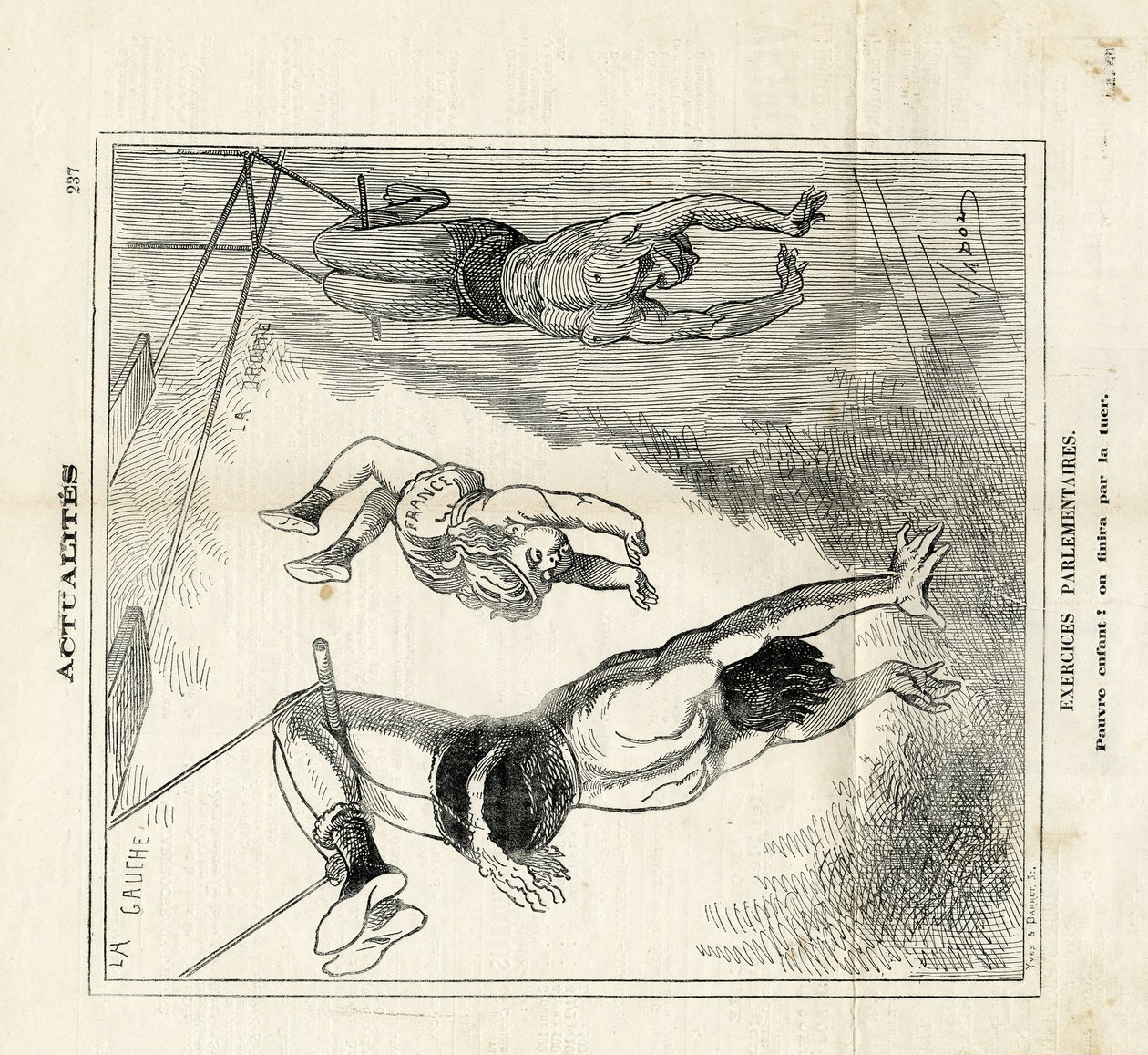 Ilustrace Hadol (1835-1875) v Le Charivari od Paul Hadol