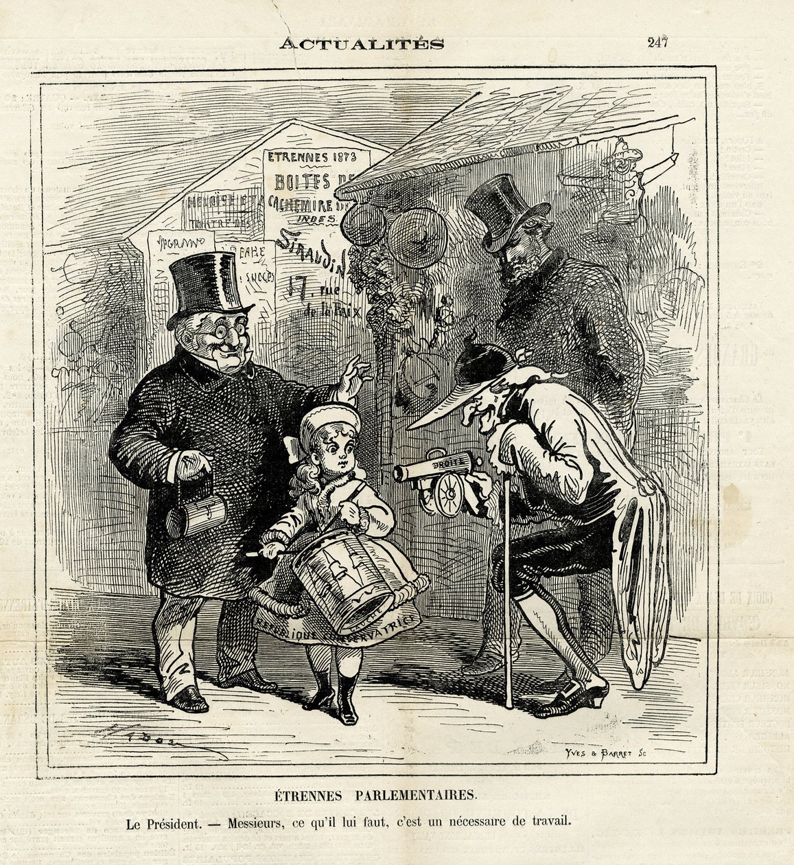 Ilustrace Hadol (1835-1875) v Le Charivari od Paul Hadol