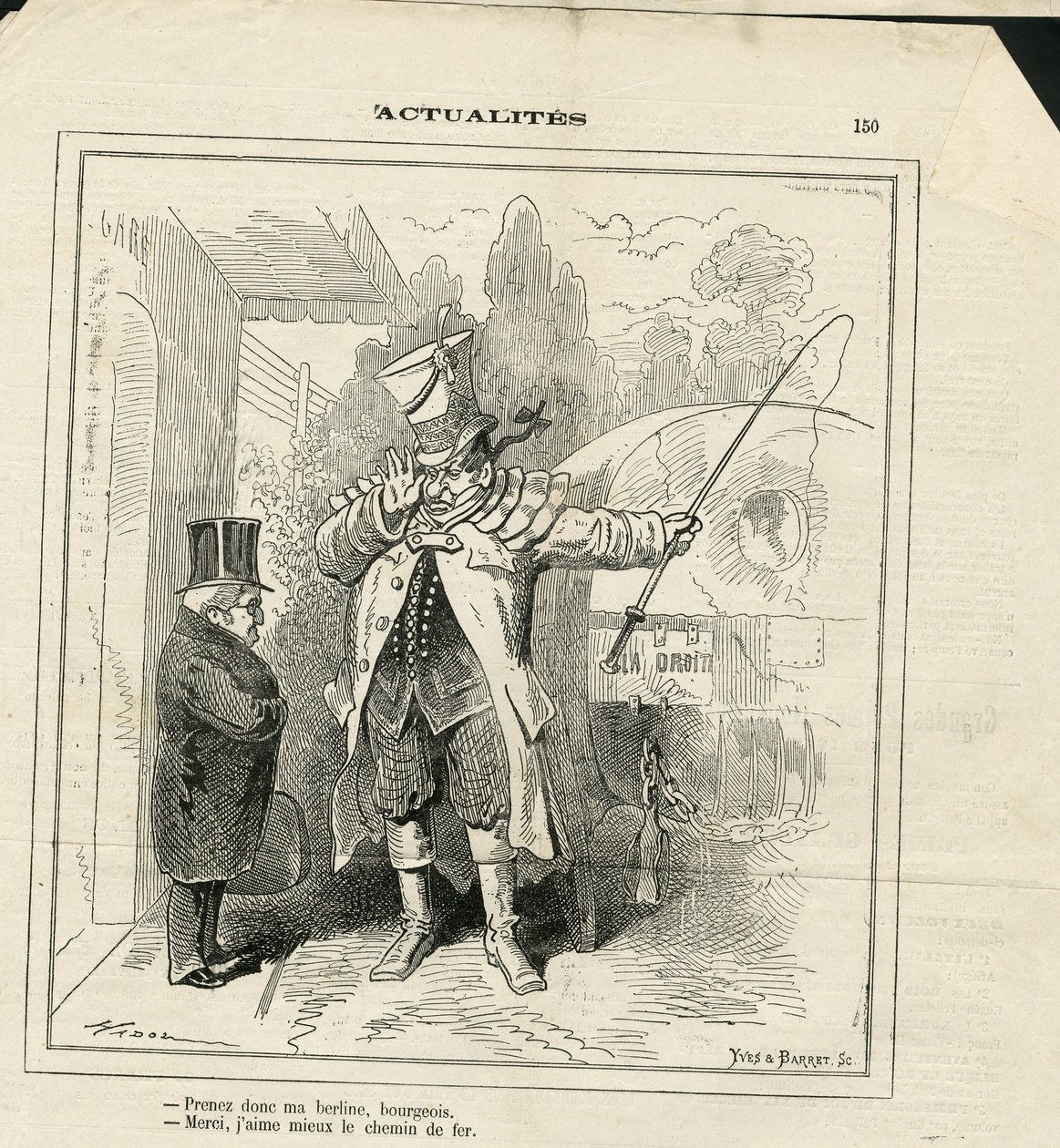 Ilustrace Hadol (1835-1875) v Le Charivari od Paul Hadol