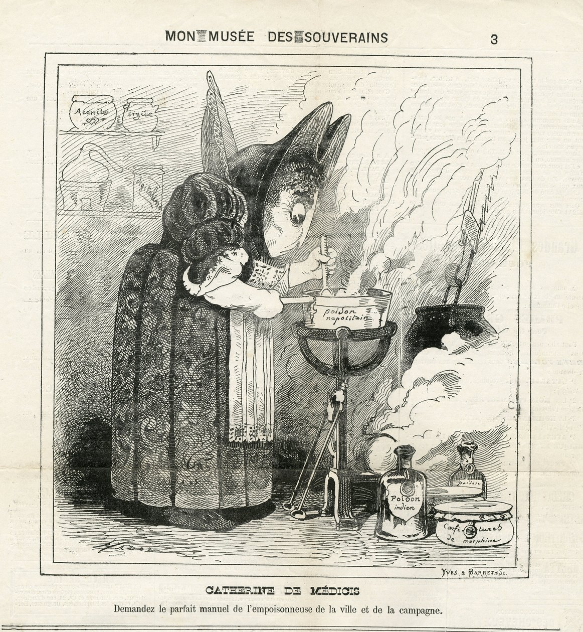 Ilustrace Hadol (1835-1875) v The Charivari od Paul Hadol