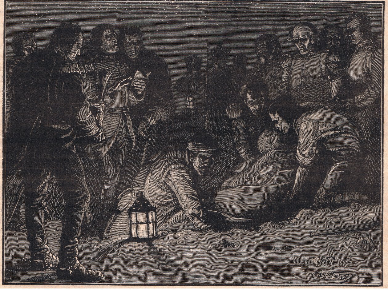 Pohřeb sira Johna Moora AD 1809 od Paul Hardy