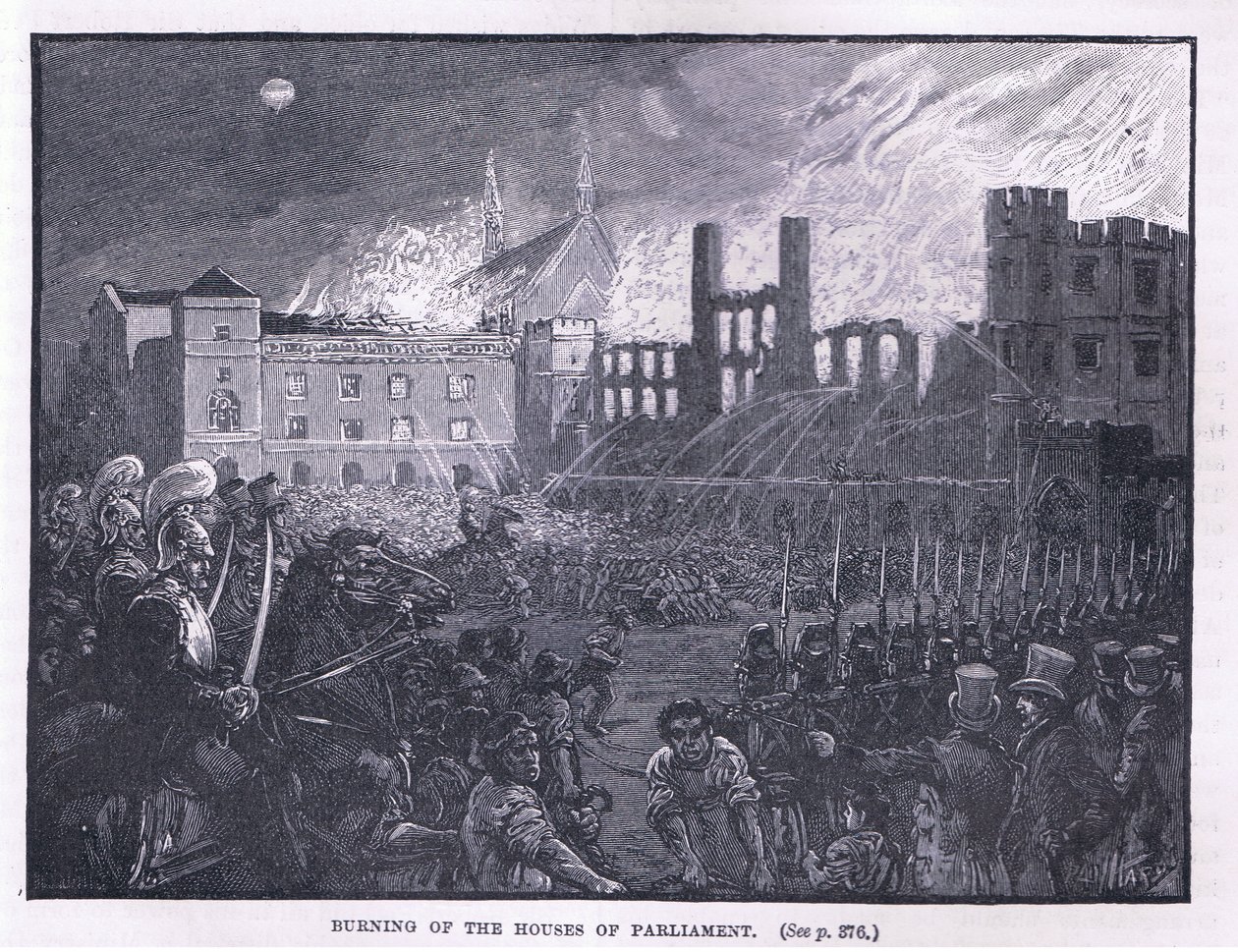 Vypálení sněmovny 1834 od Paul Hardy
