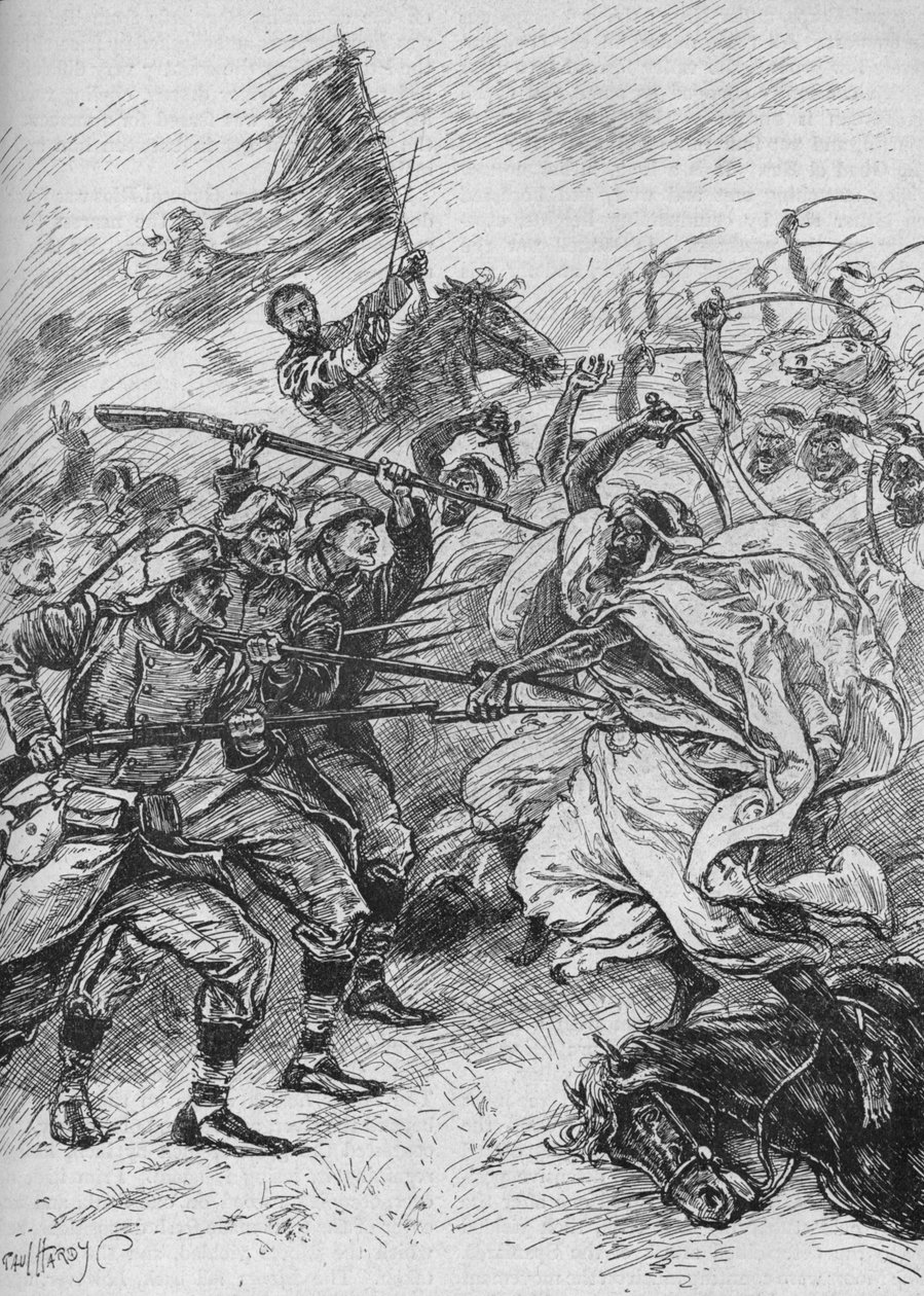 Maurové a Španělé se neoddělitelně mísili, 1902 od Paul Hardy
